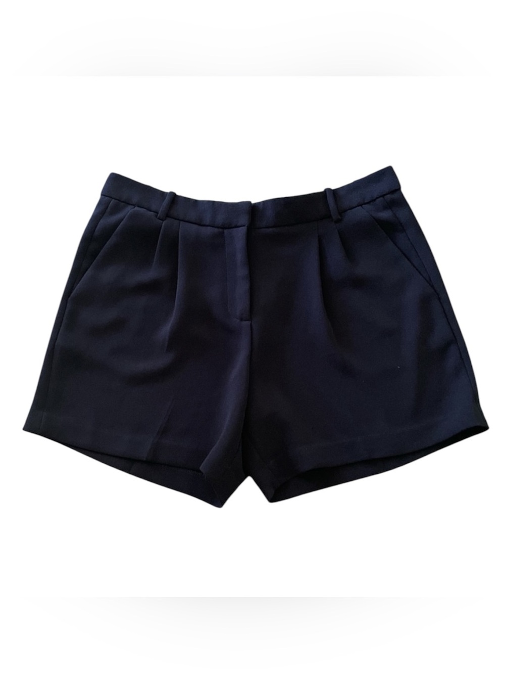 J. Crew women’s navy blue pleated shorts